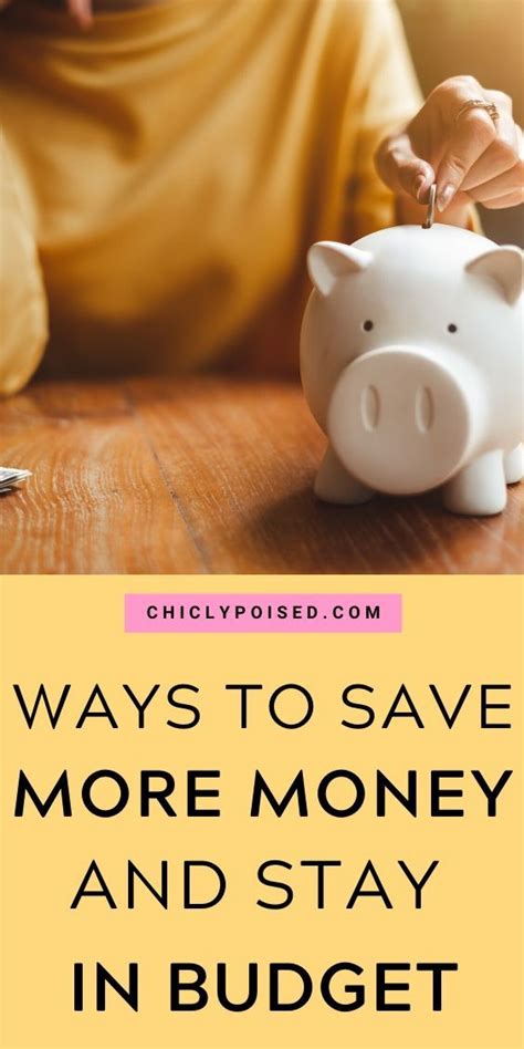 Ways To Save Money Stay In Your Budget And Develop Good Saving Habits