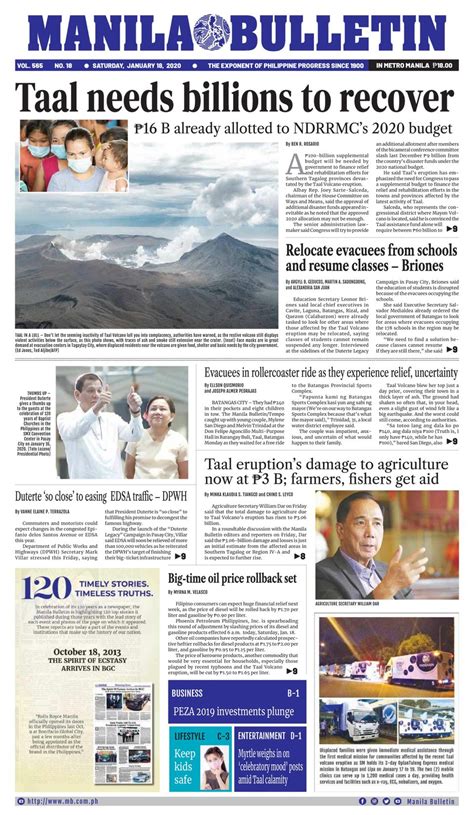 Manila Bulletin Latest News Article In The Philippines 2020 Manila Bulletin June 30 2020