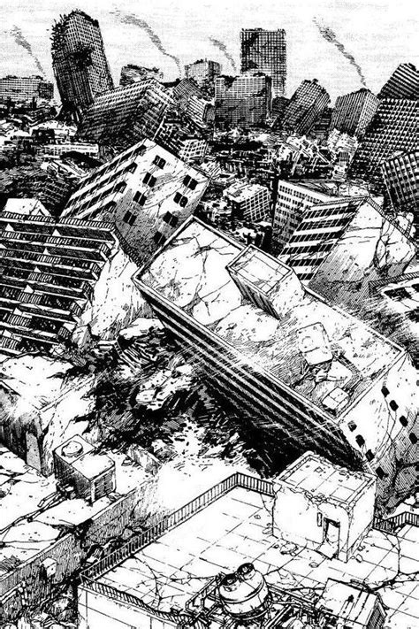 Anime Destroyed City Drawing Choose From 18000 Destroy City Graphic