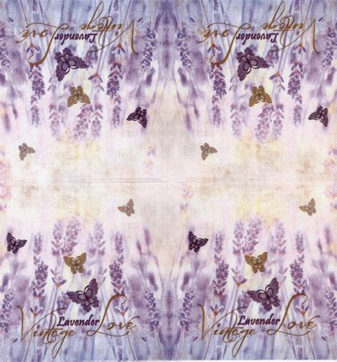 Decoupage Paper Of Lavender Love Luncheon Decorative Napkins
