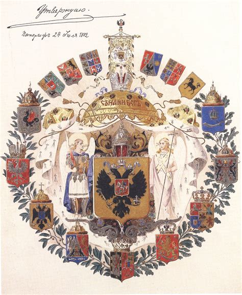 Greater Coat Of Arms Of The Russian Empire 1882 Coat Of Arms Arms Heraldry
