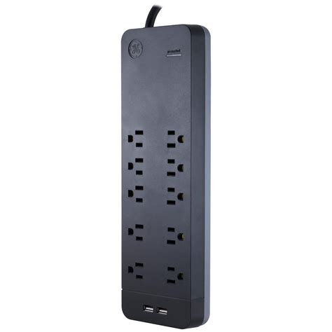 Ge 10 Outlet 2 Usb Ultra Pro Surge Protector With 4 Ft Cord 37746