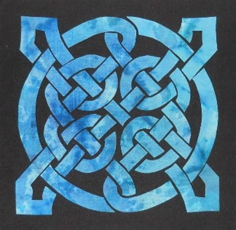 Easy Celtic Knot 4 Block Set Quilt Applique Patterns Designs Etsy