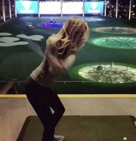 Paulina Gretzky Shows Off Her Golf Swing Gives Credit To Dustin