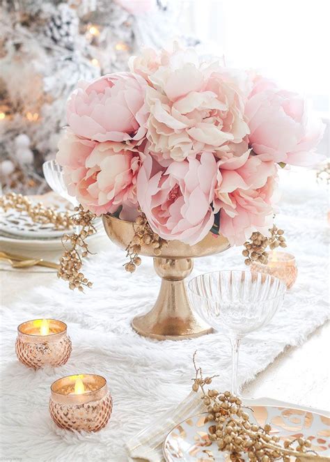 Pink Centerpieces Wedding Centerpieces Diy Rose Gold Centerpiece