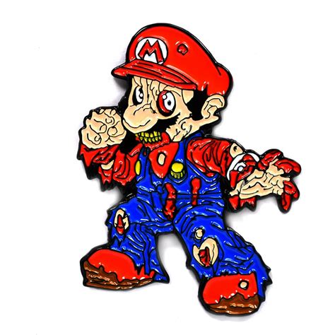 Super Mario Zombie Alternate Horror Art Design Pendant Lapel Hat Pin