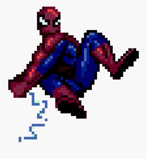 Pixel Art Spiderman Free Transparent Clipart Clipartkey Images And