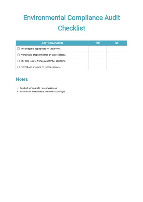 7 Free Compliance Checklist Templates Edit And Download