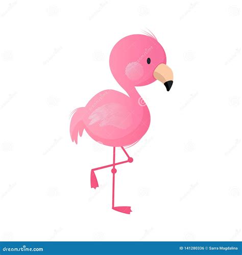 Baby Flamingo Stock Vector Illustration Of Design Decorative 141280336