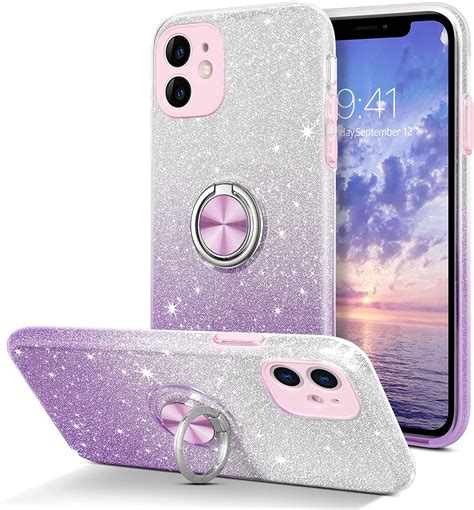Guagua Iphone 11 Phone Caseiphone 11 Case Glitter Sparkly Slim With
