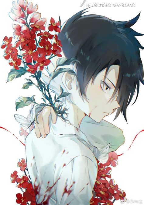 1200623 Ray The Promised Neverland Yakusoku No Neverland Flowers