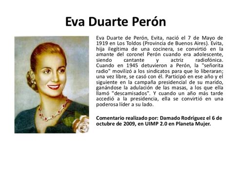Learn about the most significant figures and events of the period from the turn of the century to the new millennium in this collection. QUOTES-FROM-EVA-PERON-IN-SPANISH, relatable quotes ...