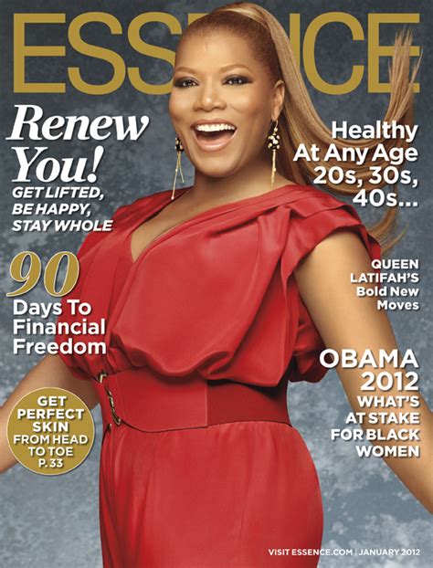 Cover Queen Latifah For Essence Magazine January 2012 Skynotfancy