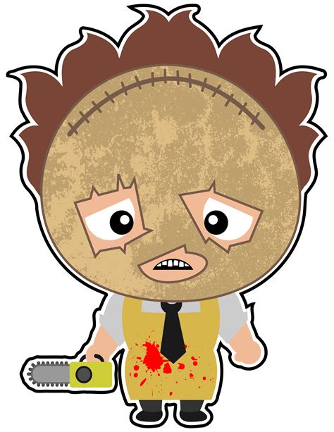 Leatherface in all his glory. One of the scariest movies of all time png image