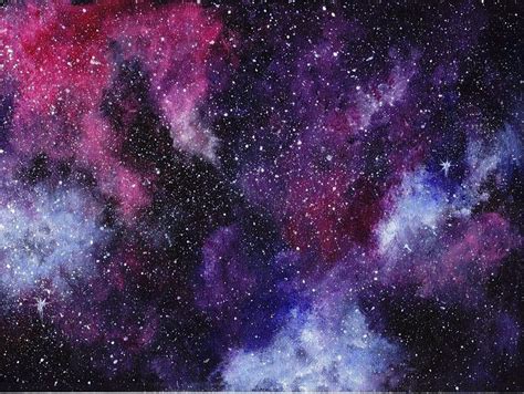 Galaxy Painting By Rubyartstyle On Deviantart Watercolor Night Sky