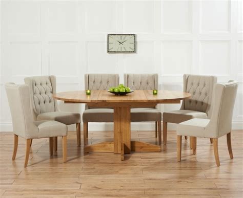 Beautiful large round wenge dining table with 8 matching chairs. 20 Best Collection of Round Oak Extendable Dining Tables ...