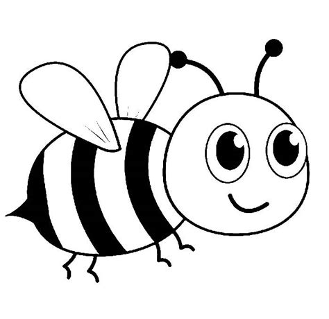 Printable Bumble Bee Coloring Page