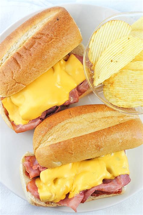 hot ham and cheese sandwiches now cook this