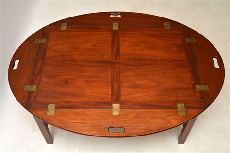 Antique Mahogany Butlers Tray Top Coffee Table Marylebone Antiques