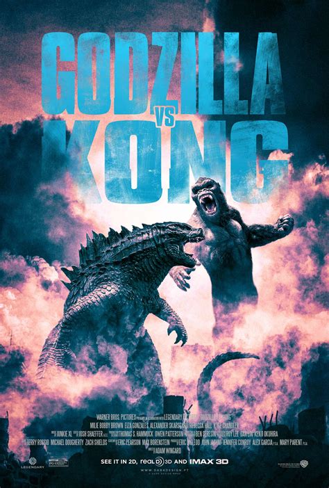 Poster Godzilla Vs Kong Tulisan