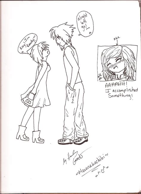 Kawaii Anime Couple By Mewnekochibi On Deviantart