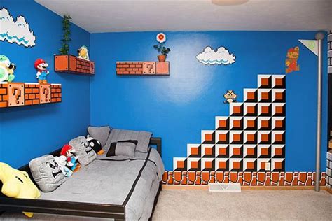 This iconic superhero of the 80s and 90s is a figure that will likely live forever and the super mario bedroom lamp is a tribute to one of the most influential game. Super Mario Bros Themed Bedroom | HiConsumption