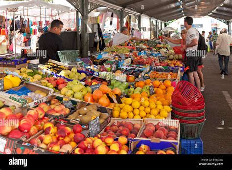 Fruit For Sale Marché Gambetta Cannes Cote D´azur France Stock