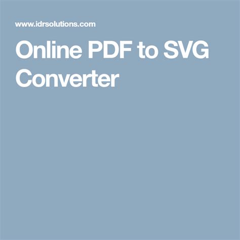 Online PDF to SVG Converter - IDRsolutions | Svg, Cricut cuttlebug