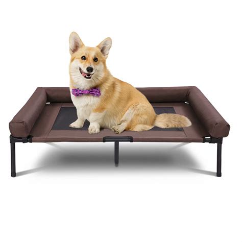 Kinbor Elevated Pet Bed Raised Pet Bed Dog Cot With Double Breathable