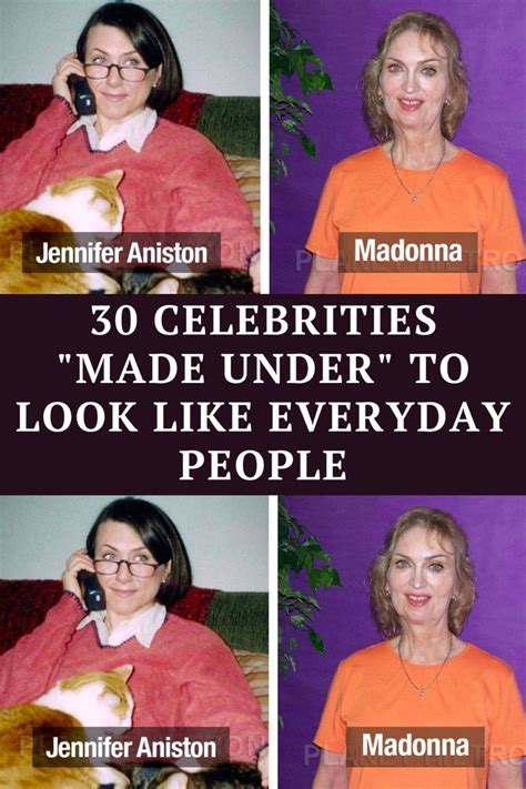 Celebrities Made Under To Look Like Everyday People Celebrities Funny Corny Jokes People