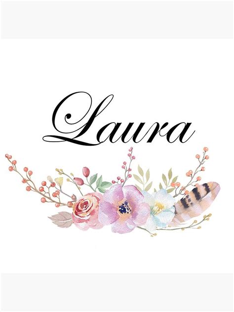 Laura V8w Sticker By Viktor64 Redbubble Flower Frame Flower Art