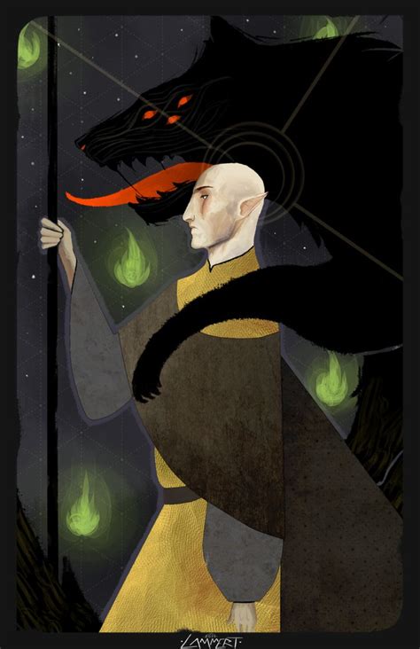 Solas And Lavellan — Lammertart The Dread Wolf Dragon Age Dragon