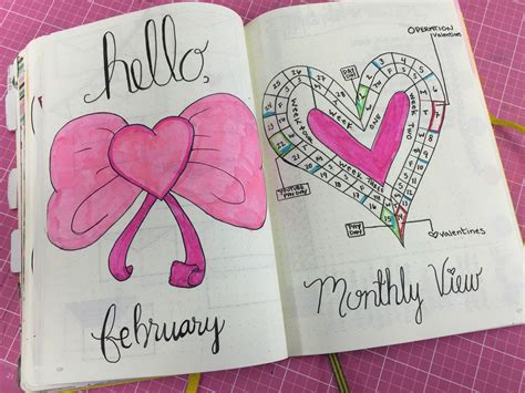 February Month Setup In Bullet Journal Bujo Ideas For February Im A