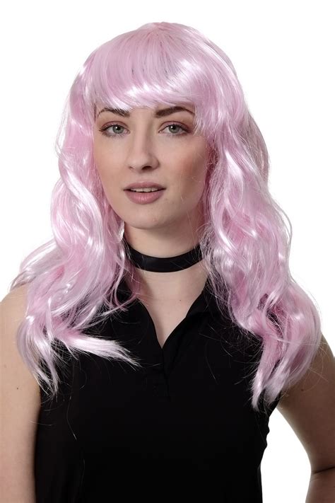 Perücke Faschingsperücke Rosa Pink Lang Cosplay Wig Manga Girlie Süß Lm