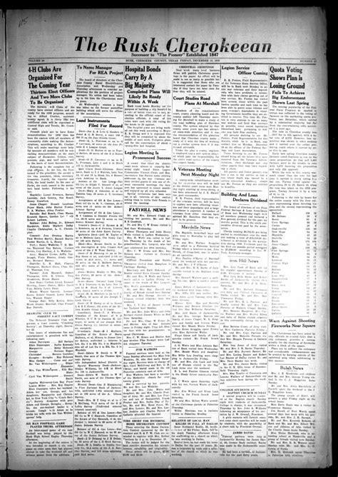 The Rusk Cherokeean (Rusk, Tex.), Vol. 20, No. 21, Ed. 1 Friday