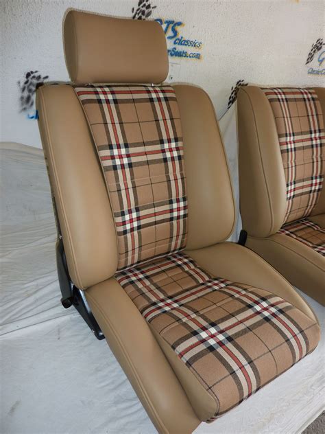 Our Sport S Seats In Tan Leather W Thompson Plaid Remake Of The