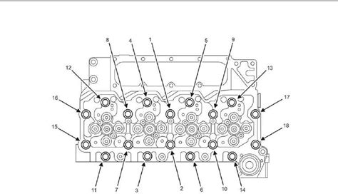 Figure 7 Cylinder Head Bolt Tightening Sequence