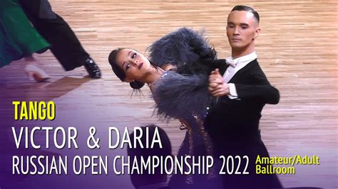 Tango Victor Berestinsky And Daria Gracheva Russian Open Championship 2022 Adult Ballroom