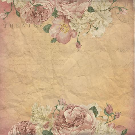 Scrapbook Paper On Pinterest Vintage Backgrounds Digital Papers And