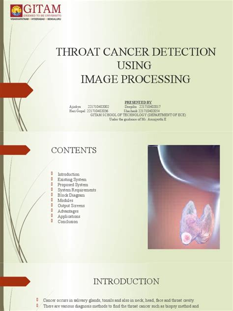 B9 Throat Cancer Detection Using Image Processing Pdf Image
