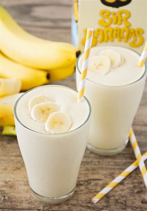 Tropical Banana Smoothie Fresh Fruit Somewhat Simple