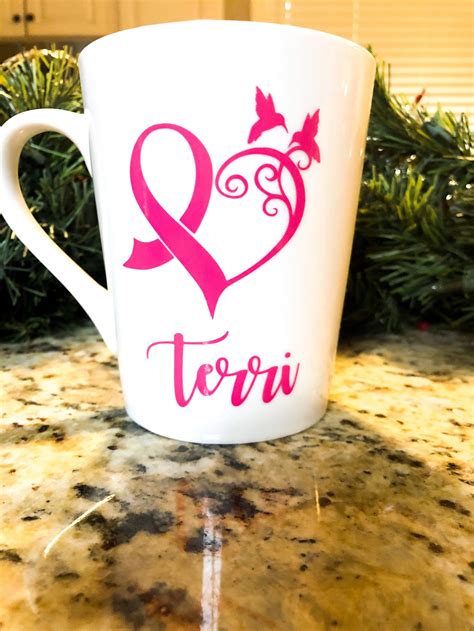 Custom Breast Cancer Awareness Mug Etsy
