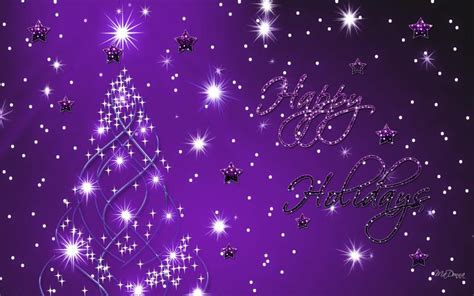 Hd Happy Holiday Purple Wallpaper Download Free 105031