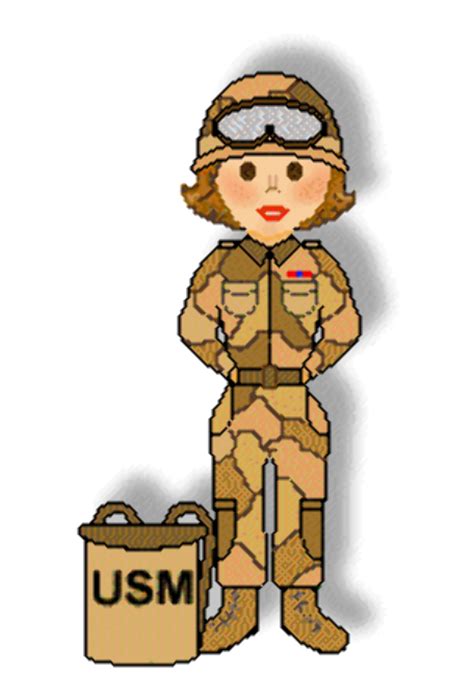 Download High Quality Military Clipart Female Soldier Transparent Png