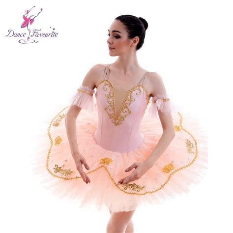 Bll020 Dance Favourite Peach Color Pre Professional Ballet Tutu Women