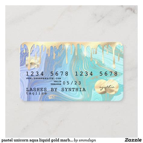 Apply for aqua gold credit card at kotak bank in 3 easy steps. pastel unicorn aqua liquid gold marble Credit Card | Zazzle.com in 2020 | Gold marble, Liquid ...