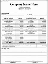 Photos of Employee Payroll Format Excel