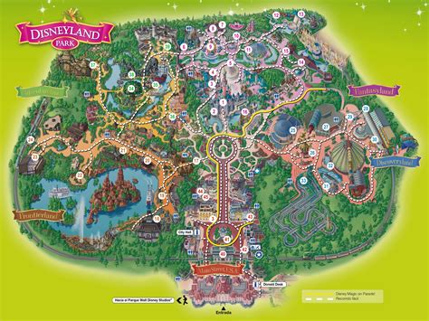 Interactive map highlighting all the key amenities and attractions in disneyland paris. Disneyland París Las Mejores Atracciones para Niños ...