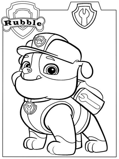 Dibujos Para Colorear E Imprimir De Paw Patrol Paw Patrol Coloring