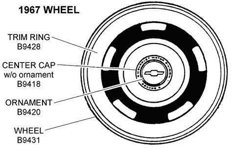 1967 Wheel Diagram View Chicago Corvette Supply